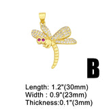 Copper Butterfly Pendants Zirconia Diy Jewelry Components