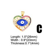 Enamel Evil Eye Fatima Hand Amulet Pendant for Jewelry Making