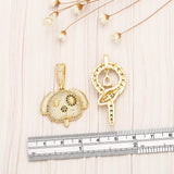 CZ Crystal Puppy Pendant for Necklace DIY Jewelry