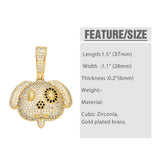 CZ Crystal Puppy Pendant for Necklace DIY Jewelry
