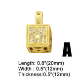 Copper CZ Plated Hand Hamsa Evil Eye Padlock Necklace Pendant pdta488