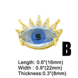 CZ Evil Eye Pendant for Jewelry Making