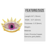 CZ Evil Eye Pendant for Jewelry Making