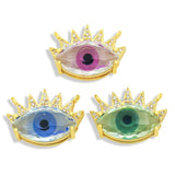 CZ Evil Eye Pendant for Jewelry Making