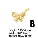 Dragonfly Charms Brass Cubic Zirconia Necklace Pendant DIY