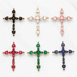 Cross Pendant CZ Crucifix Necklace Jewelry Making Supplies