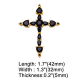 Cross Pendant CZ Crucifix Necklace Jewelry Making Supplies