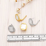Copper Plated Shell Flower Earring Hooks for DIY Earrings Making