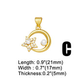 Copper Plated Small Bead Infinity Pendant for Necklace