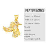 Virgin Mary Cross Pendant Necklace Bird Butterfly Jewelry
