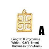 Copper Cross Pendant CZ Crucifix Necklace Jewelry Making Supply