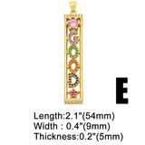 Copper Rainbow Love Pendant Cubic Zirconia Necklace DIY Jewelry