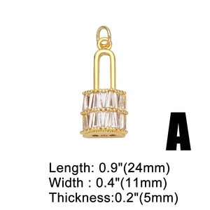 Leopard Pendant CZ DIY Jewelry Making Supplies