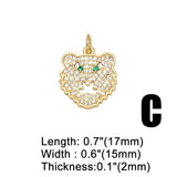 Leopard Pendant CZ DIY Jewelry Making Supplies