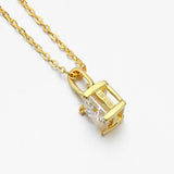 925 Silver 1.2CT Moissanite Diamond Pendant Necklace