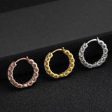 925 Silver 2.6ct Moissanite Hoop Earrings for Women