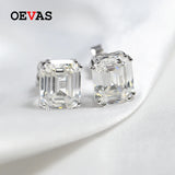 925 Silver Moissanite Diamond Earrings Studs Wedding Jewelry