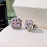 Sterling Silver Diamond Earring For Women Party Birthday Jewelry