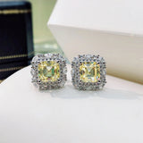 Sterling Silver Diamond Earring For Women Party Birthday Jewelry