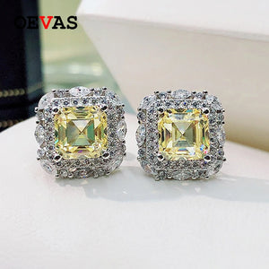 Sterling Silver Diamond Earring For Women Party Birthday Jewelry