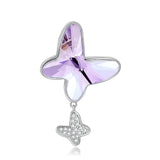 925 Silver Moon Star Heart Pendant Necklace for Women