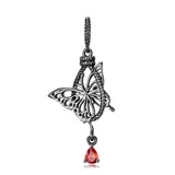 Butterfly Net Animal Pendant Sterling Silver Necklace for Women
