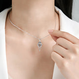 Owl Dream Catcher Animal 925 Sterling Silver Necklace Women Fine Jewelry