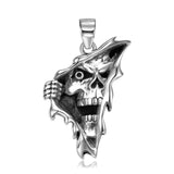 925 Silver Rose Flower Unicorn Heart Pendant Necklace
