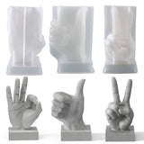 Thumb Gesture Candle Resin Casting Mold Silicone Craft Clay Home Ornament