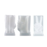 Thumb Scissors Hand Gesture Silicone Mould DIY Resin Mold