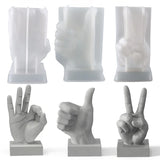 Thumb Scissors Hand Gesture Silicone Mould DIY Resin Mold