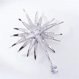 Zirconia Star Pins and Brooches for Men Suit Accessories
