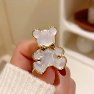 French Retro Green Purple Crystal Snowflake Brooches Women