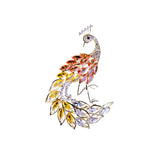 Colorful Zircon Phoenix Brooch Pin for Women Gift