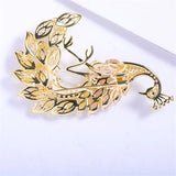 Colorful Zircon Phoenix Brooch Pin for Women Gift
