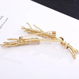 Wheat Brooch for Women Yellow Zircon Grain Brooch Pin