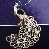 Peacock Brooch CZ Animal Brooch Pin Sweater Jewelry