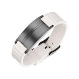 OKTRENDY Magnetic Bracelet Men Silicone Bangle Gents Wristband