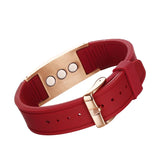 OKTRENDY Magnetic Bracelet Men Silicone Bangle Gents Wristband