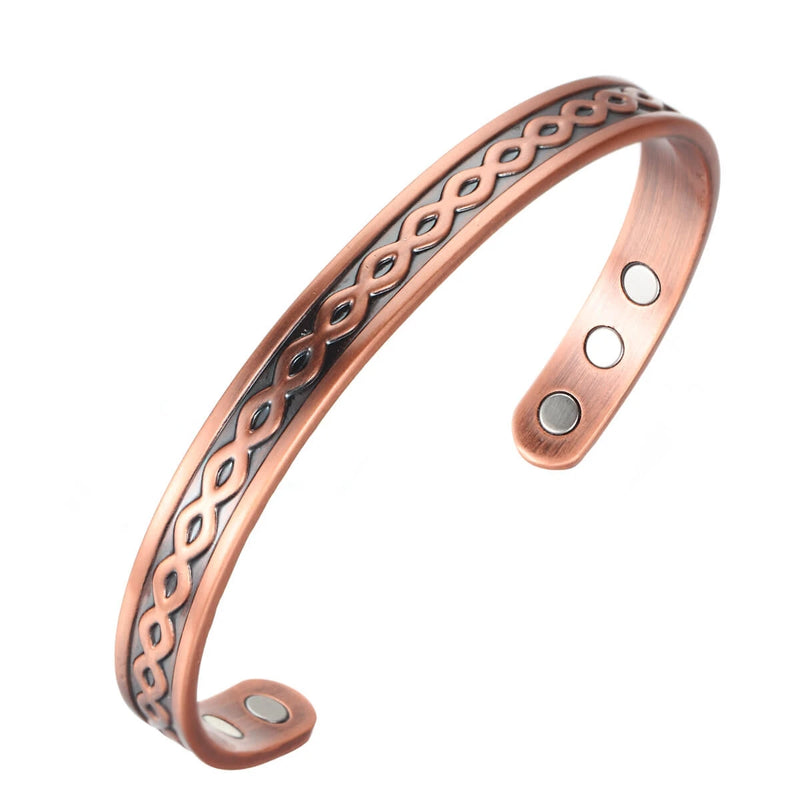Healing Copper Bracelet Magnetic Cuff Adjustable Health Bangles
