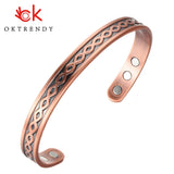 Healing Copper Bracelet Magnetic Cuff Adjustable Health Bangles