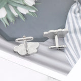 Leaf Shape Mens Cufflinks Enamel Cuff Link Groomsman Wedding Gift