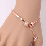 CZ Rose Ball Charm Bracelet - ZYH196