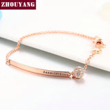 CZ Rose Ball Charm Bracelet - ZYH196