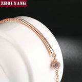 CZ Rose Ball Charm Bracelet - ZYH196