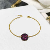 Charm Chains Bangle Bracelets Beehive Style Crystal Charms Bracelet