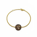 Charm Chains Bangle Bracelets Beehive Style Crystal Charms Bracelet