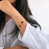 Fine Chains Bracelet 6 Colors Shell Heart Charm Bracelets for Women