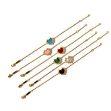 Fine Chains Bracelet 6 Colors Shell Heart Charm Bracelets for Women