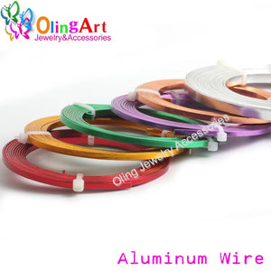 10m 5X1mm Flat Aluminum Wire DIY Crafts Jewelry Making